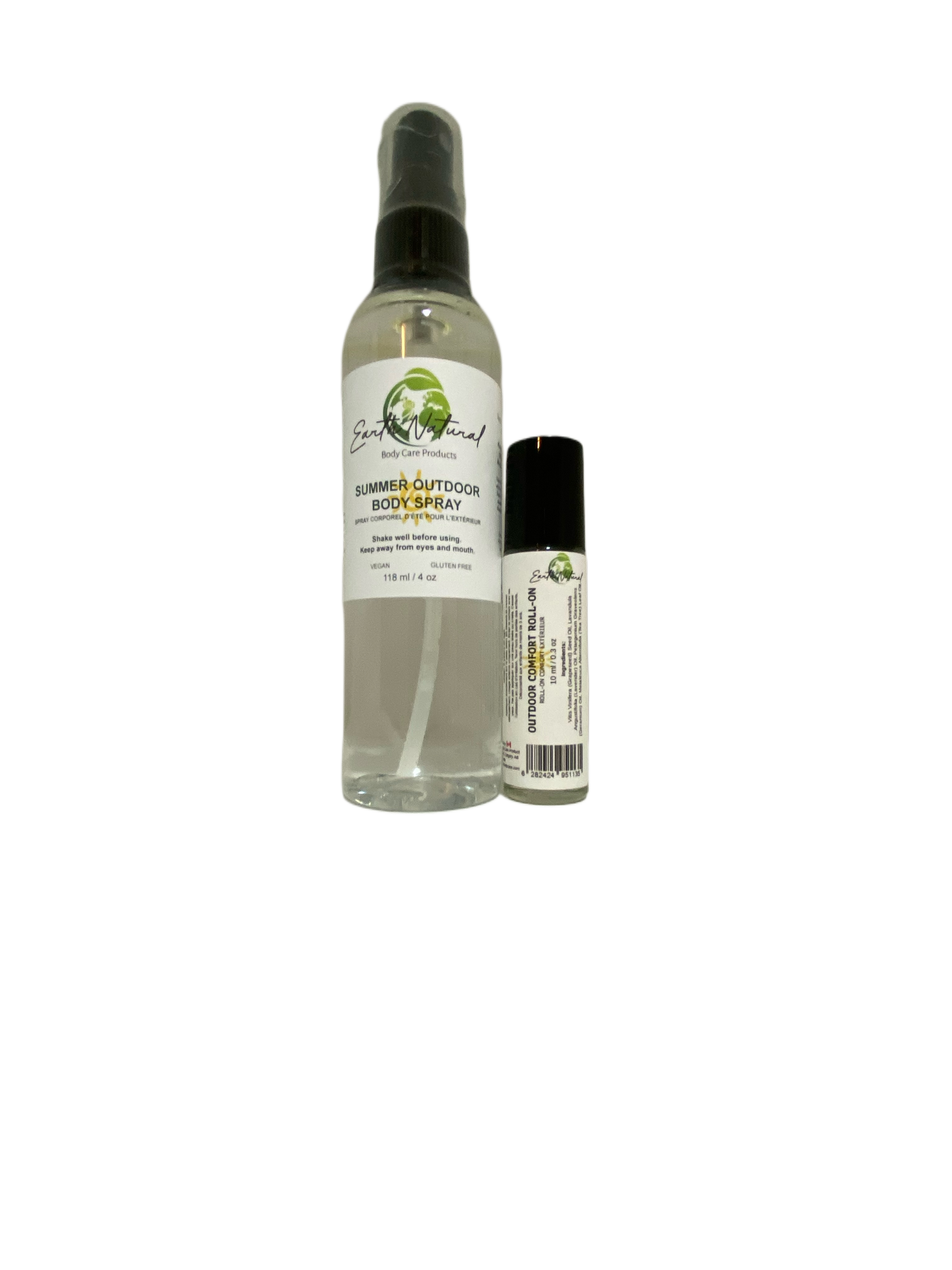 Outdoor Summer Body Spray and Comfort Roll-On Combo