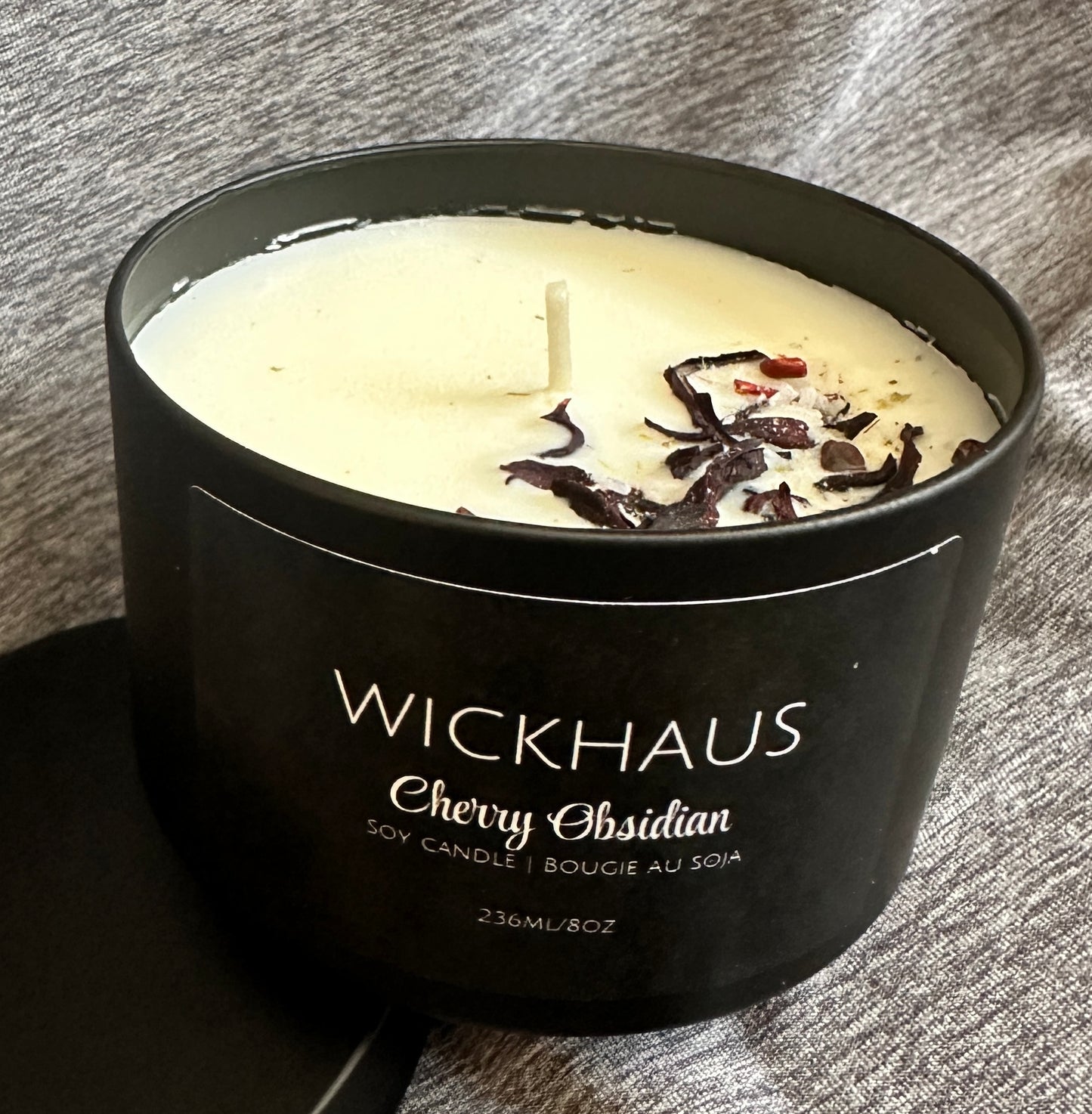Cherry Obsidian Soy Candle 8 oz
