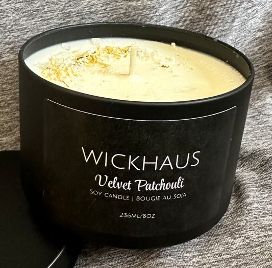 Velvet Patchouli Soy Candle 8 oz